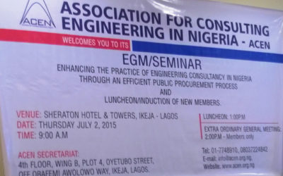 Association for Consulting Engineering in Nigeria (ACEN) 2015 EGM/Seminar