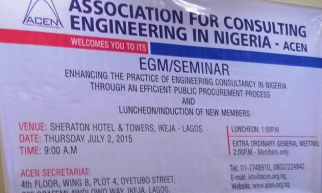Association for Consulting Engineering in Nigeria (ACEN) 2015 EGM/Seminar