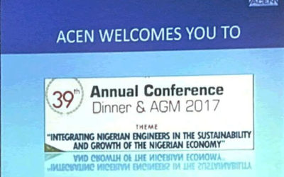 Association for Consulting Engineering in Nigeria 39th Conference, Dinner and Annual General Meeting